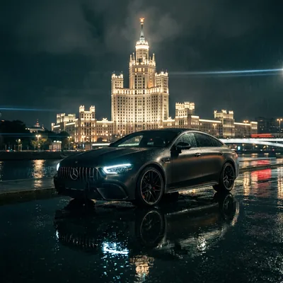 AMG в дождь