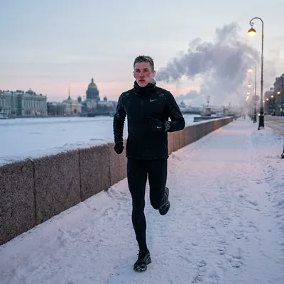 Бег зимний Питер
