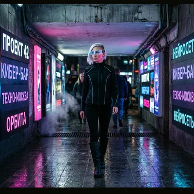 Sci-fi неоновое будущее